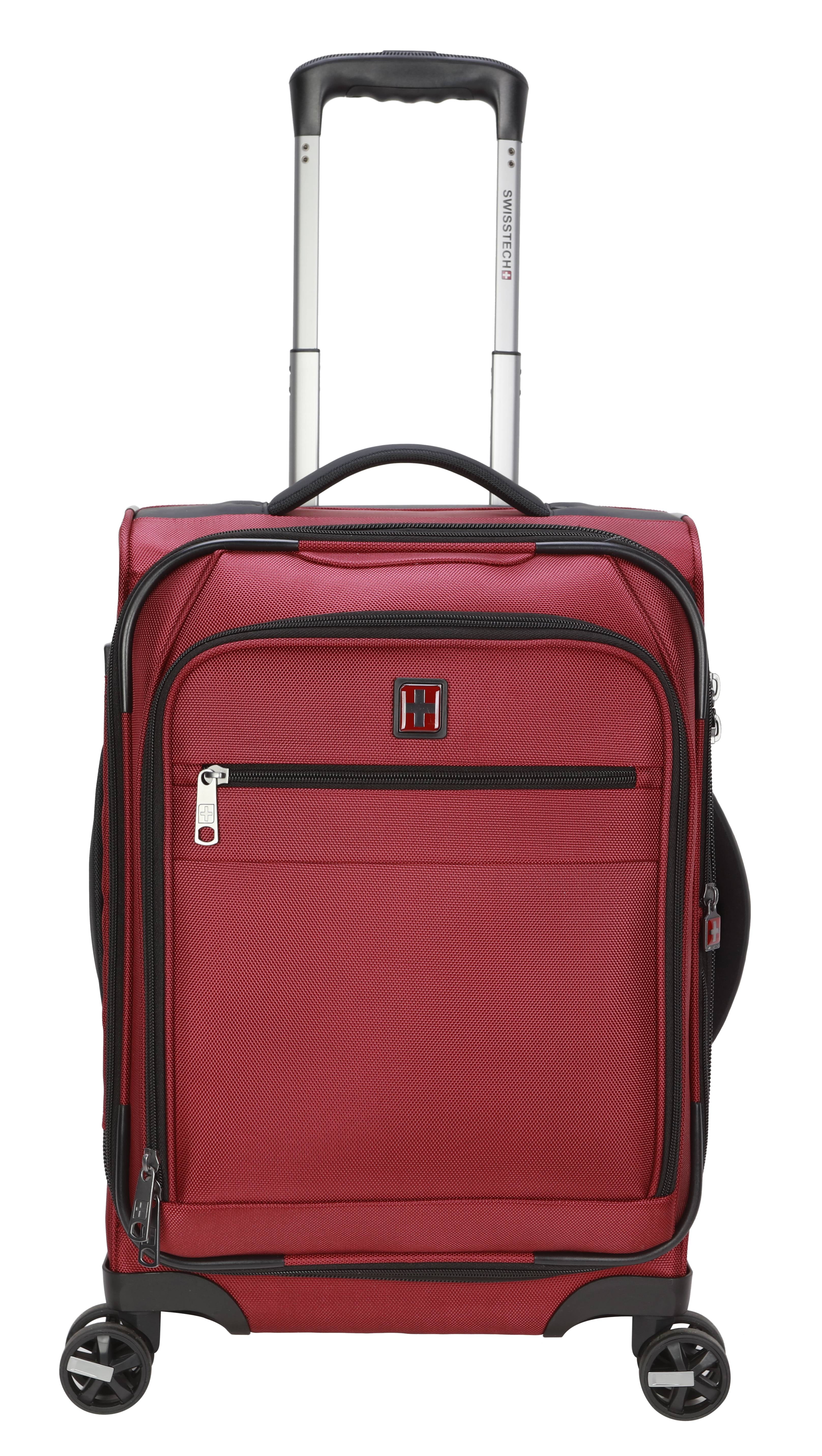 Swiss Tech 20" Softside Carryon Luggage, Maroon