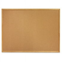Quartet  Cork Board- 1-.75in. Frame Face- 8ft.x4ft.- Oak Frame-Nat. Finish