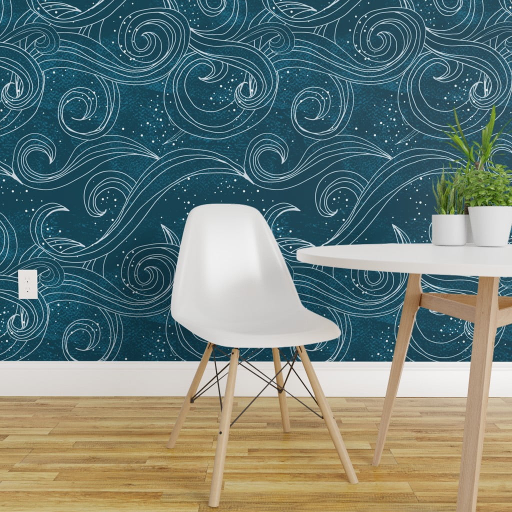 Peel-and-Stick Removable Wallpaper Wild Waves Ocean ...