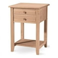 thumbnail image 1 of International Concepts Unfinished Lamp Table W/2 Drawers, 1 of 12