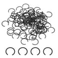 thumbnail image 1 of 100 Pack8mm Round Wire C-Clips, Internal Retaining Ring Circlip, Black, 1 of 6