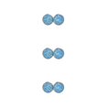 thumbnail image 3 of Pendientes de moda Minnieouse gotas para los oídos joyería fina azul Blanco, 3 of 6