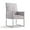 Grey, variant on Manhattan Comfort Element 18.9" Velvet Dining Armchair in Blue