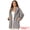 Grey, variant on Women's Lapel Faux Fur Fuzzy Warm Jacket Overcoat L Dusty Pink