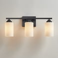 thumbnail image 5 of KAWOTI 3-Light Dimmable Bathroom Vanity Light with Frosted White Glass Black, 5 of 7
