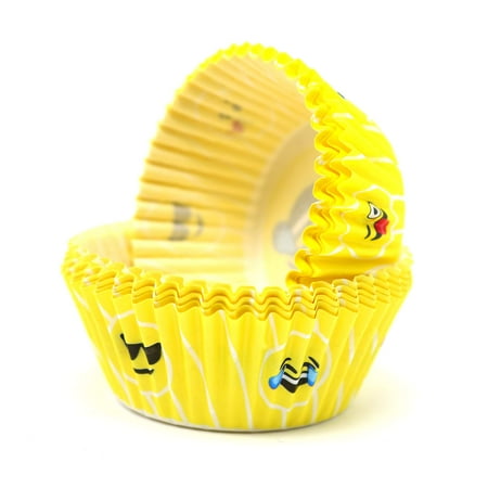 Emoticon Liners Party Cupcake Holders - Emoticon Birthday Party Favor (40 Pieces)