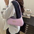 thumbnail image 3 of Bolso Superior Mujeres PU Shoulde Bag Fashion Backarm Elegante () Púrpura, 3 of 9