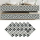 thumbnail image 5 of 30 piezas de Papel tapiz de mosaico PVC 3D impermeable a prueba de aceite autoadhesivo para encimeras de cocina Gris claro, 5 of 12