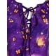 thumbnail image 3 of Talla grande de encaje hacia arriba con estampado de mariposa camiseta de manga de campana Rosegal Mangas largas de talla grande, 3 of 5
