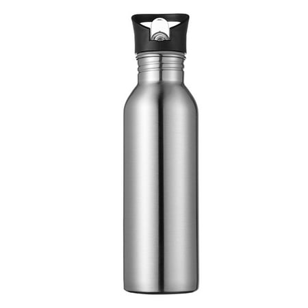 

Bottle Stainless Steel Drinking Bottle Cup for kids Adults - - Lightweight & Portable - Select Colors Suck Top Sliver