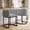 Light gray, variant on Anoncndin Bar Stools Set of 2 with Lambswool Cushioned Seats,Modern Upholstered Counter Height Bar Stools with Backrest and Arms,Barrel Counter Stools,Accent Barstools for Kitchen Island,Bar