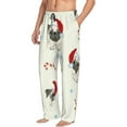 thumbnail image 2 of Fotbe Christmas Pug Dog Men's Pajama Pants,Sleepwear Pants,Pj Bottoms Drawstring And Pockets-Large, 2 of 9