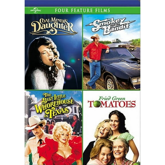 Coal Miner's Daughter / Smokey and the Bandit / The Best Little Whorehouse in Texas / Fried Green Tomatoes (DVD)