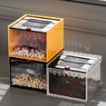 thumbnail image 1 of CBFFDC Semi-hidden Space Pet Enclosure Reptile Feeding Box Clear Viewing Semi hidden Space Spider Enclosure Convenient Feeding Hole, 1 of 7