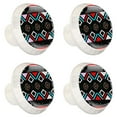 thumbnail image 2 of 4 Pcs Boho Bohemia Native Knobs for Kitchen Cabinet Cupboard Dresser Bookcase Drawer Pulls Handles Round Home Decor, 2 of 8