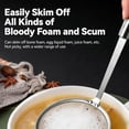 thumbnail image 4 of Mesh Stainless Steel Extra Ultra Fine Fat Skimmer Spoon, Stainless Steel Extra Ultra Fine Fat Skimmer Spoon Set for Frying, Fryer, Sauce, Oil and Grease (1Pcs,L), 4 of 7