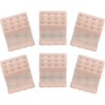thumbnail image 1 of 6 piezas de extensores de sujetador elásticos suaves y cómodos para mujer, correa de extensión para sujetador, 4 ganchos, 3 filas, extensor de sujetador para mujer, banda para sujetador, 1 of 4
