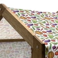 thumbnail image 5 of Vegetable Pet House, Sketch Style Pumpkin Eggplant Cucumber and Tomatoes Autumn Season Harvest Theme, Outdoor & Indoor Portable Dog Kennel with Pillow and Cover, 5 Sizes, Multicolor, by Ambesonne, 5 of 5