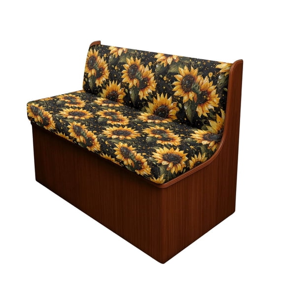 XYZCANDO Sunflower RV Dining Chair Seat Covers Breathable Rv Seat Covers, Elastic Stylish Camper Cushion Slipcover Fit for Bench RV Camper Car Bench