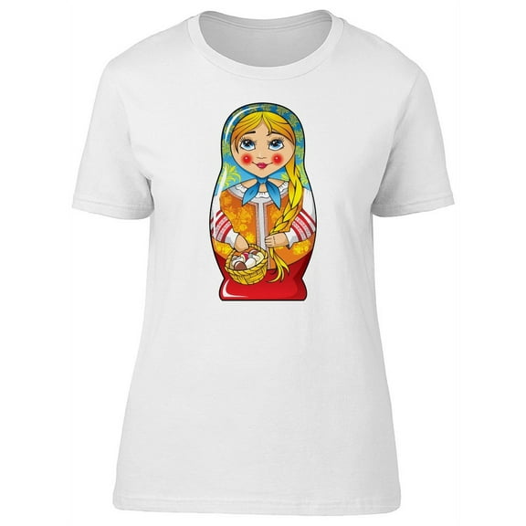 Traditional Russian Matryoshka T-Shirt Women -Image by Shutterstock, Female Small
