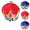 A_ Blue, variant on Christmas Tall Crown Hat Snowflake Holly Sticker Band Structured Loose Fit for Halloween Winter Holiday Visits Blue