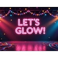 thumbnail image 4 of LUUFILx Neon Glow Party Banner Backdrop for Celebration Events Birthday Decorations Photography Props Dance Background Colorful Night Festive Decor, 4 of 8