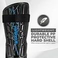 thumbnail image 4 of Vizari Zodiac Soccer Shin Guards with Ankle Protection for Kids, Youth, and Adults | Lightweight Protective Gear for Ages 3+ - BLACK, XXS, 4 of 6
