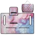 thumbnail image 5 of Whosucclay Marble Club Car Seat Covers, Travel Ready Design Foldable Golf Cart Seat Covers for Icon 2-Person Golf Carts Club Cars, Universal Fit 51.18 x 30.3 inches, 5 of 9