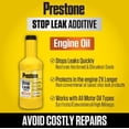 thumbnail image 2 of Prestone  Stop Leak Additive Engine Oil, 12 oz – Full Synthetic Engine Oil Leak Repair Treatment, 2 of 4