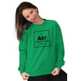 thumbnail image 4 of Element Surprise Ninja Science Nerdy Unisex Plus Fleece Graphic Sweatshirt Brisco Brands 3X, 4 of 5