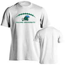 Tulane University Green Wave Football Laces Out Football Logo Short Sleeve T-Shirt