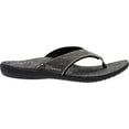 thumbnail image 2 of Spenco Men's Yumi Orthotic Flip Flops - Black Canvas, 2 of 6