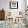 thumbnail image 3 of Modway Habitat Wood Dining Side Chair Set of 2 in Gray, 3 of 10