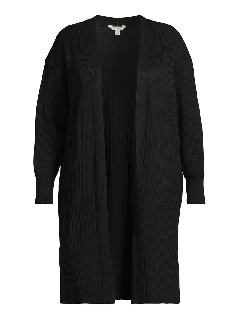 Terra & Sky Women's Plus Size Open Front Duster Cardigan