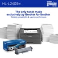 thumbnail image 4 of Brother HL-L2405W Impresora láser monocromática compacta inalámbrica con impresión móvil, salida en blanco y negro | Incluye prueba de suscripción de actualización (1), Amazon Dash Replenishment Ready, 4 of 5