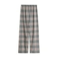 thumbnail image 2 of vdgthytj Womens Plus Size Pajama Pants Plaid Casual Soft Elastic Waist Sleep Bottoms Trousers Loungewear, 2 of 3
