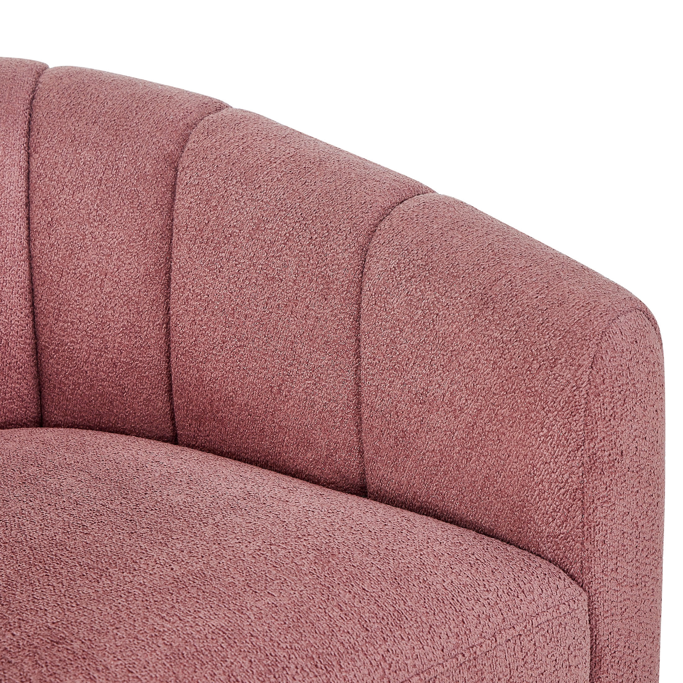 Better Homes & Gardens Lillian Accent Swivel Chair, Rose Boucle