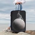 thumbnail image 7 of Gukieu Astronaut Sitting On Mercury Planet Print Suitcase Protective Cover, Elastic Zipper Buckle Suitcase Protective Cover, Suitable for Travel, Business Trip-X-Large, 7 of 7