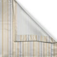 thumbnail image 3 of Ambesonne Vintage Kitchen Curtains, Shabby Colored Lines, 55"x39", Orange White Cadet Blue, 3 of 3