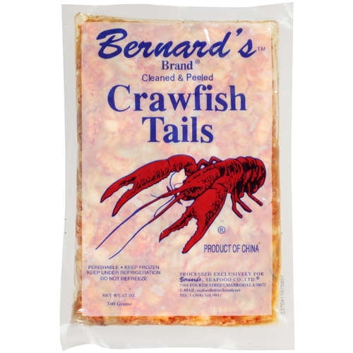 Bernard's Seafood Frozen Cleaned & Peeled Crawfish Tails, 12 oz