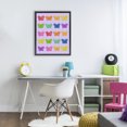 thumbnail image 3 of Stupell Industries Contemporary Colorful Butterflies on Lilac Black Floating Frame Canvas Art, 17 x 21, by LISH Creative, 3 of 8