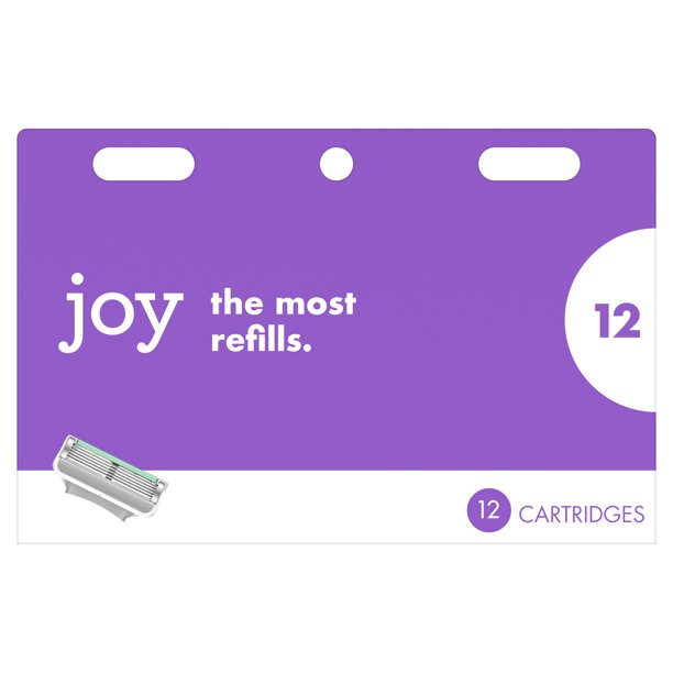 Joy FiveBladed Women's Razor Blade Refills, 12 Count