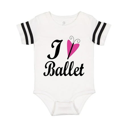 

Inktastic I Heart Ballet Dance Ballerina Gift Baby Girl Bodysuit