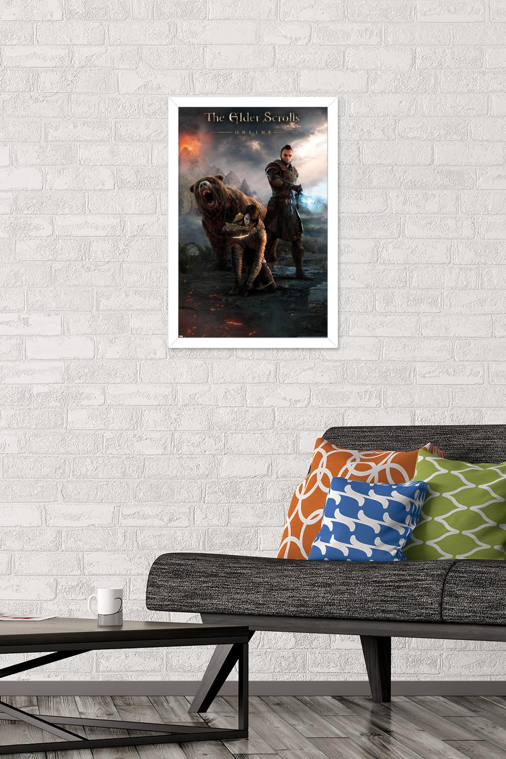The Elder Scrolls: Online - Key Art Wall Poster, 14.725" x 22.375" Framed