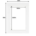 thumbnail image 2 of Smooth White 22x28 White Picture Mats with White Core for 20x24 Pictures - Fits 22x28 Frame, 2 of 4