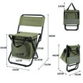 thumbnail image 2 of Three in One Multifunctional Portable Outdoor Folding Chair Camouflage Ponza Camping Fishing Chair Ice Pack Stool, 2 of 4