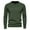 Green, variant on HaoXianJian Men's Cable Knit Crewneck Sweater Pullover Relaxed Fitted Knitwear Men's Casual Solid Color Basic Tops Pullover Sweater