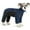 Blue, variant on HQREA Fullbody Dog Winter Coat Warm Polar Fleece Medium Small Dog Jacket Jumpsuit with Zipper