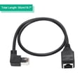thumbnail image 2 of 19.7 Inch Length Male to Female 5e Network Extension Cable Right Bend, 2 of 6