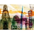 thumbnail image 3 of Jasper, Sisa 18x15 Black Modern Framed Museum Art Print Titled - San Francisco Buildings II, 3 of 5
